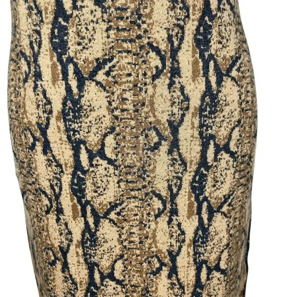 LPA Snakeskin Print Knit Midi Dress‎ - Size XL - Picture 4 of 7